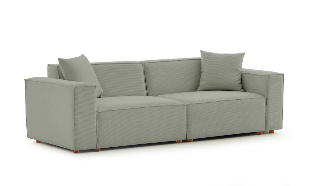 Asana Üçlü Fitilli Kadife Su Yeşili - 5