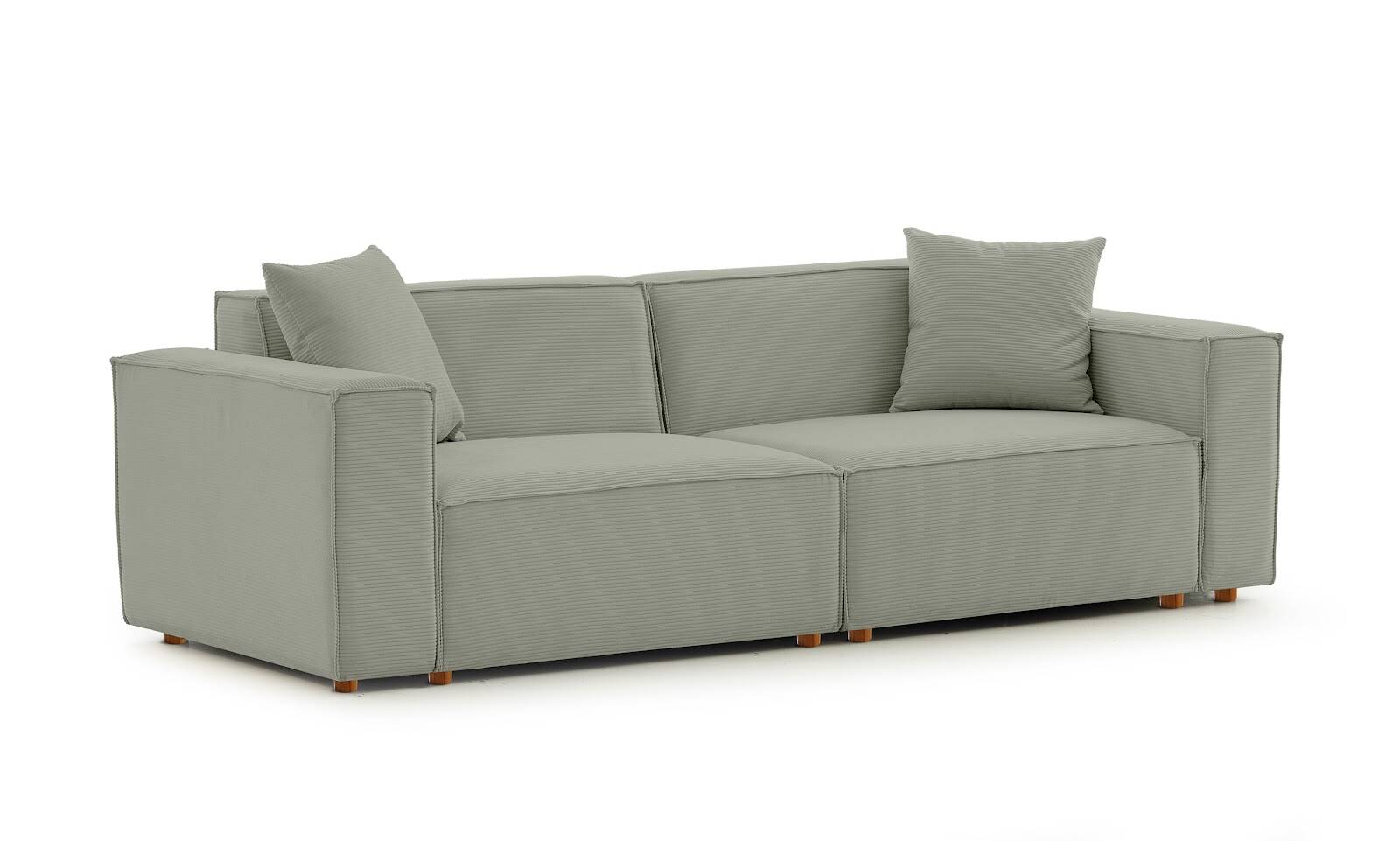 Asana Üçlü Fitilli Kadife Su Yeşili - 5