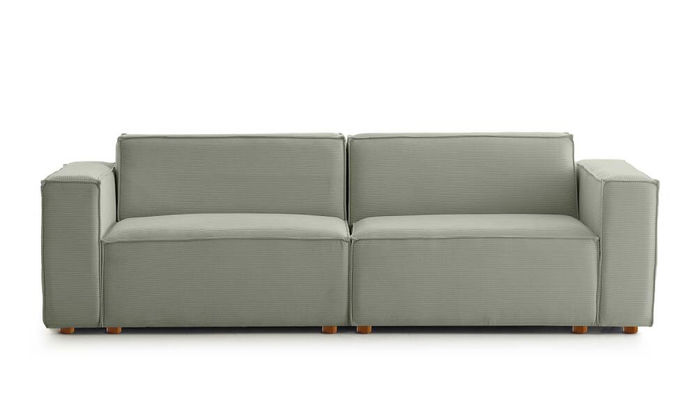 Asana Üçlü Fitilli Kadife Su Yeşili