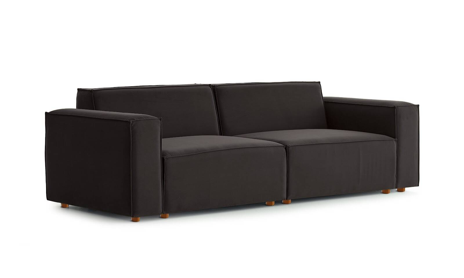 Asana Uclu Kadife Antrasit - 4