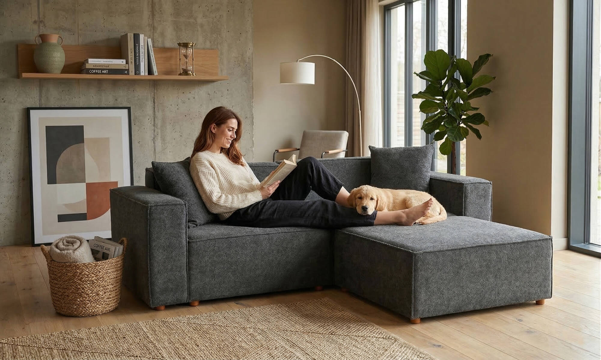 Asana Üçlü Puf - 2