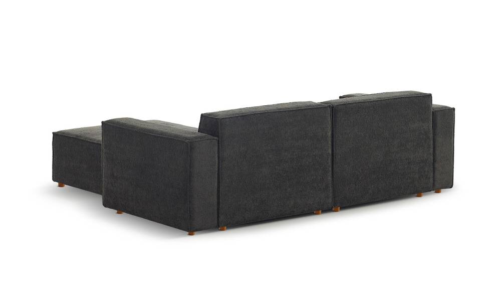 Asana Üçlü Puf Bukle Antrasit - 6