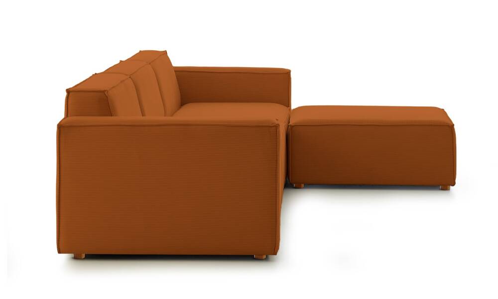 Asana Üçlü Puf Fitilli Kadife Kiremit - 5