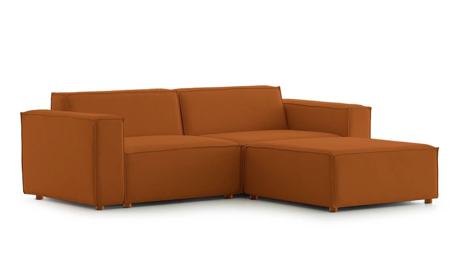 Asana Üçlü Puf Fitilli Kadife Kiremit - 4