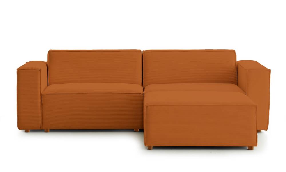 Asana Üçlü Puf Fitilli Kadife Kiremit