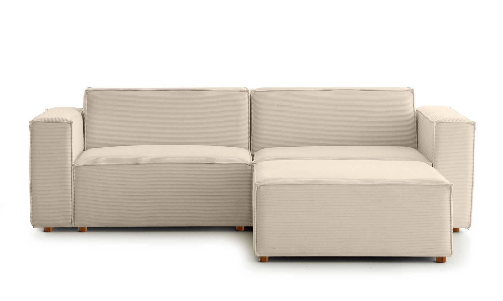 Asana UcluPuf FitilliKadife Vizon - 1