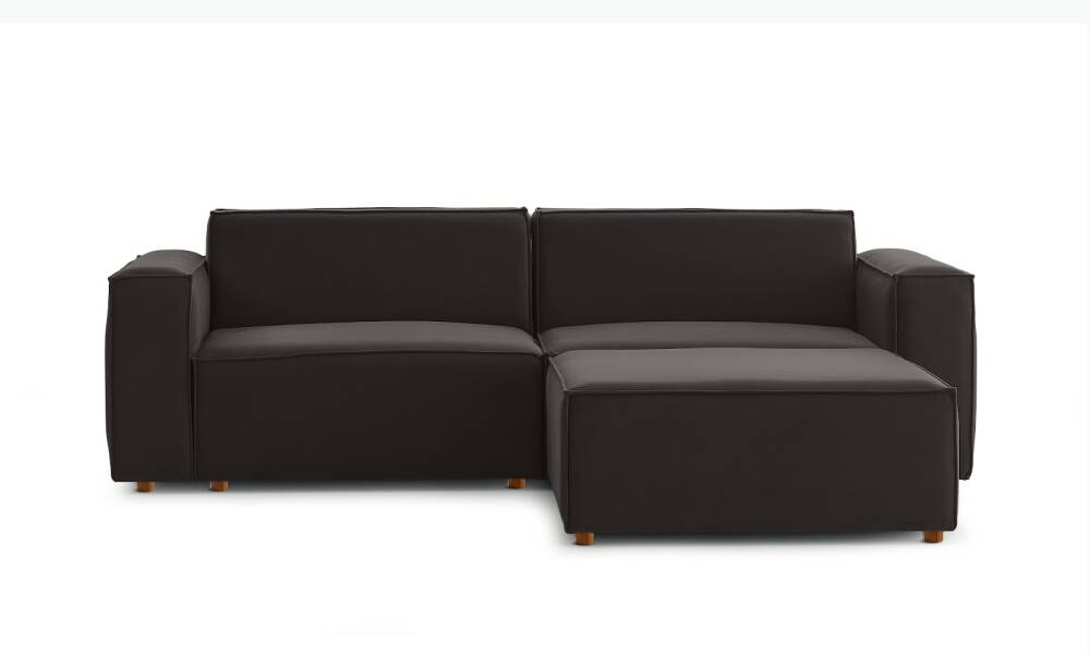 Asana UcluPuf Kadife Antrasit