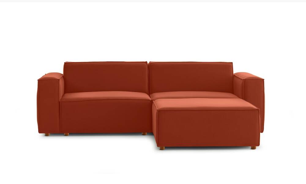 Asana UcluPuf Kadife Kiremit