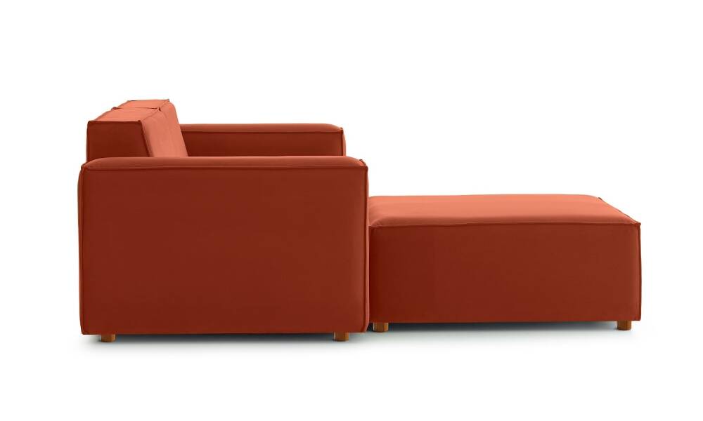 Asana UcluPuf Kadife Kiremit - 3