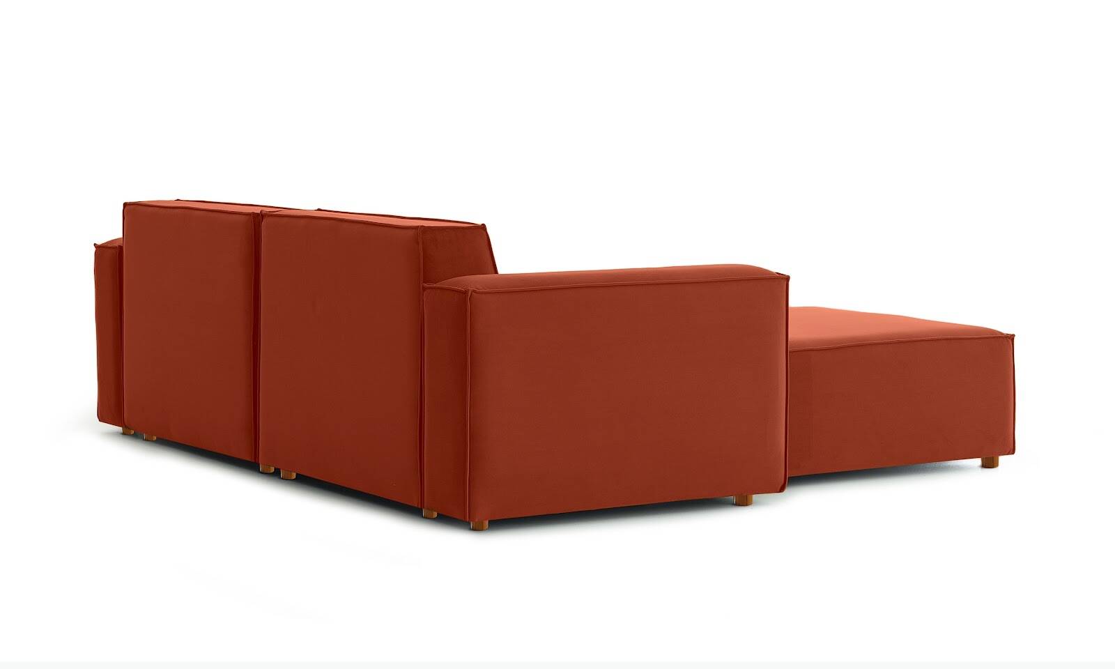 Asana UcluPuf Kadife Kiremit - 4