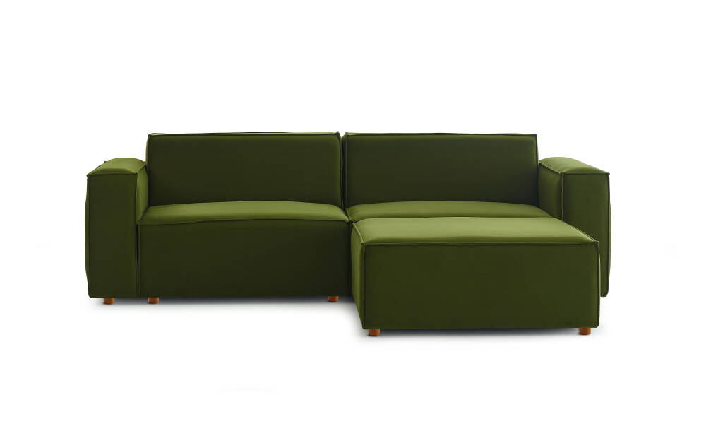 Asana Üçlü ve Puf - Kadife - 4