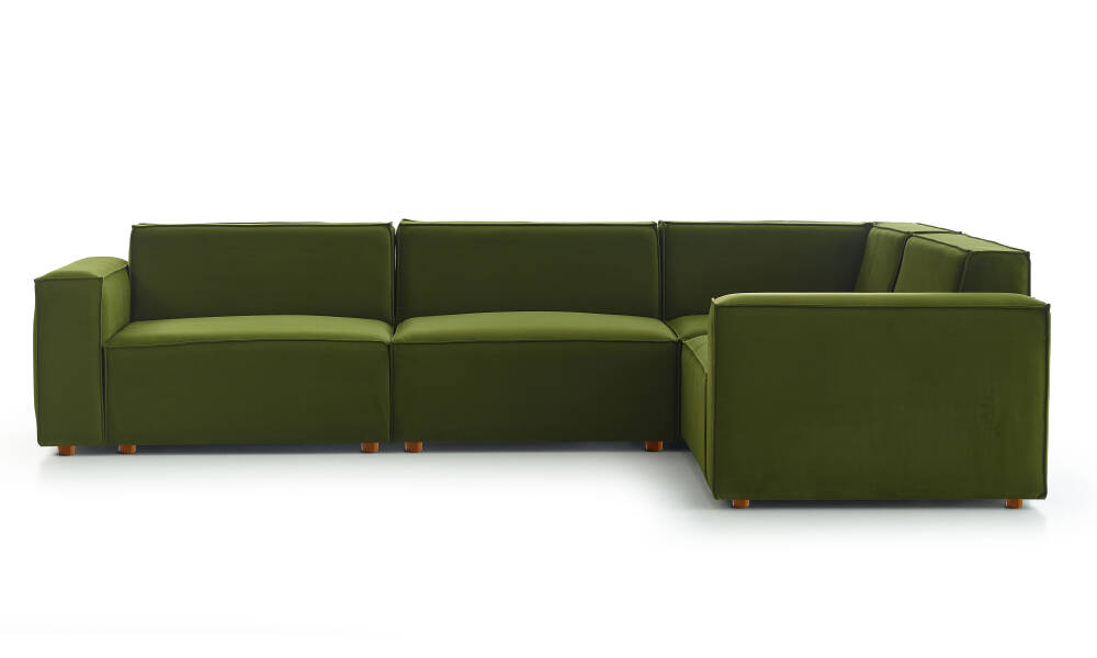 Asana 3 Tekli Köşe - Kadife - 4