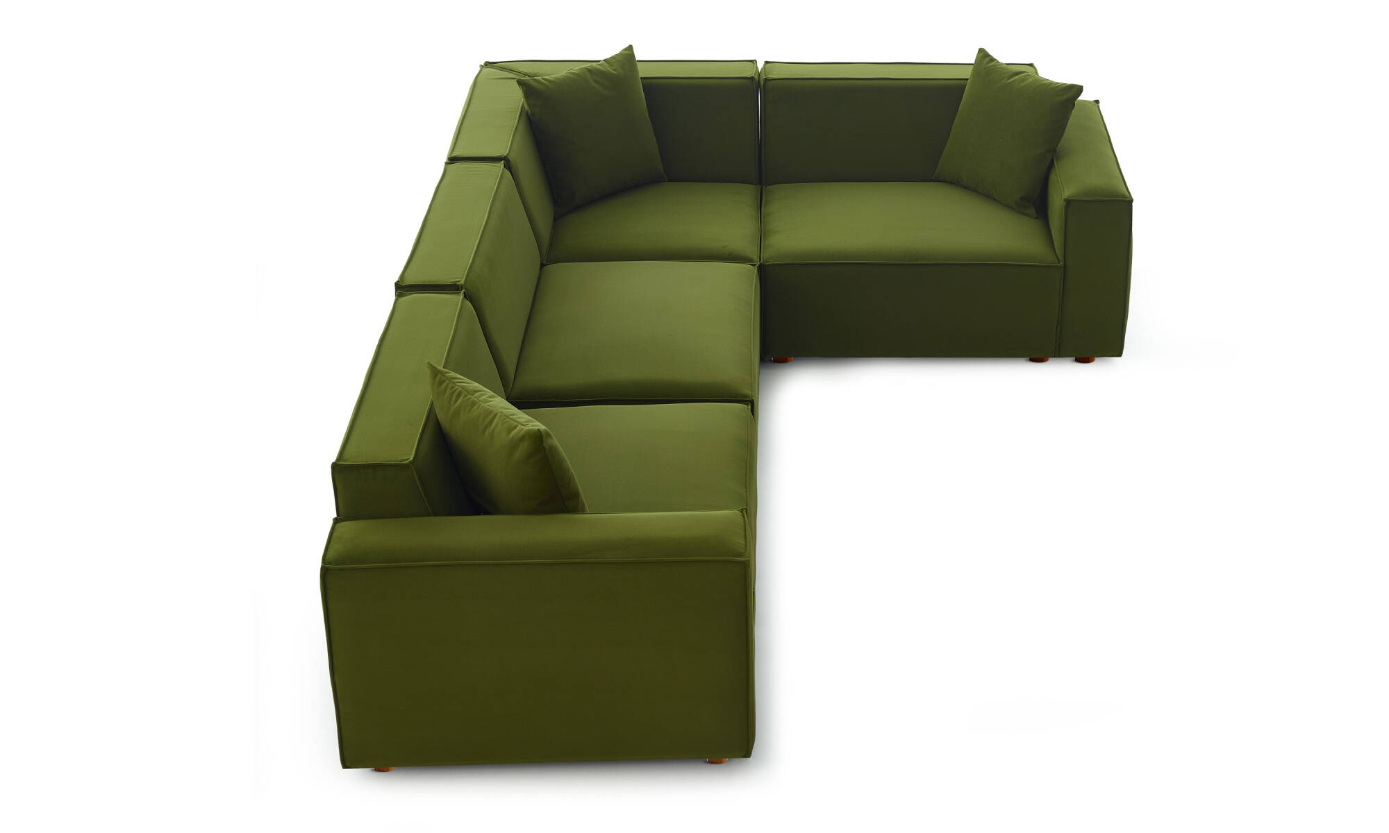 Asana 3 Tekli Köşe - Kadife - 5