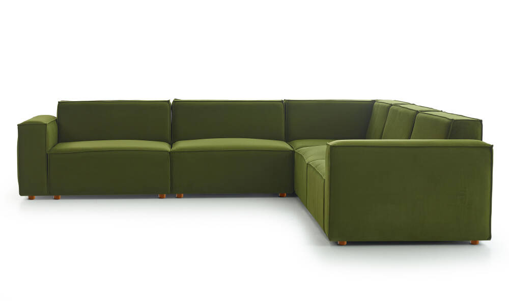 Asana 4 Tekli Köşe - Kadife - 3