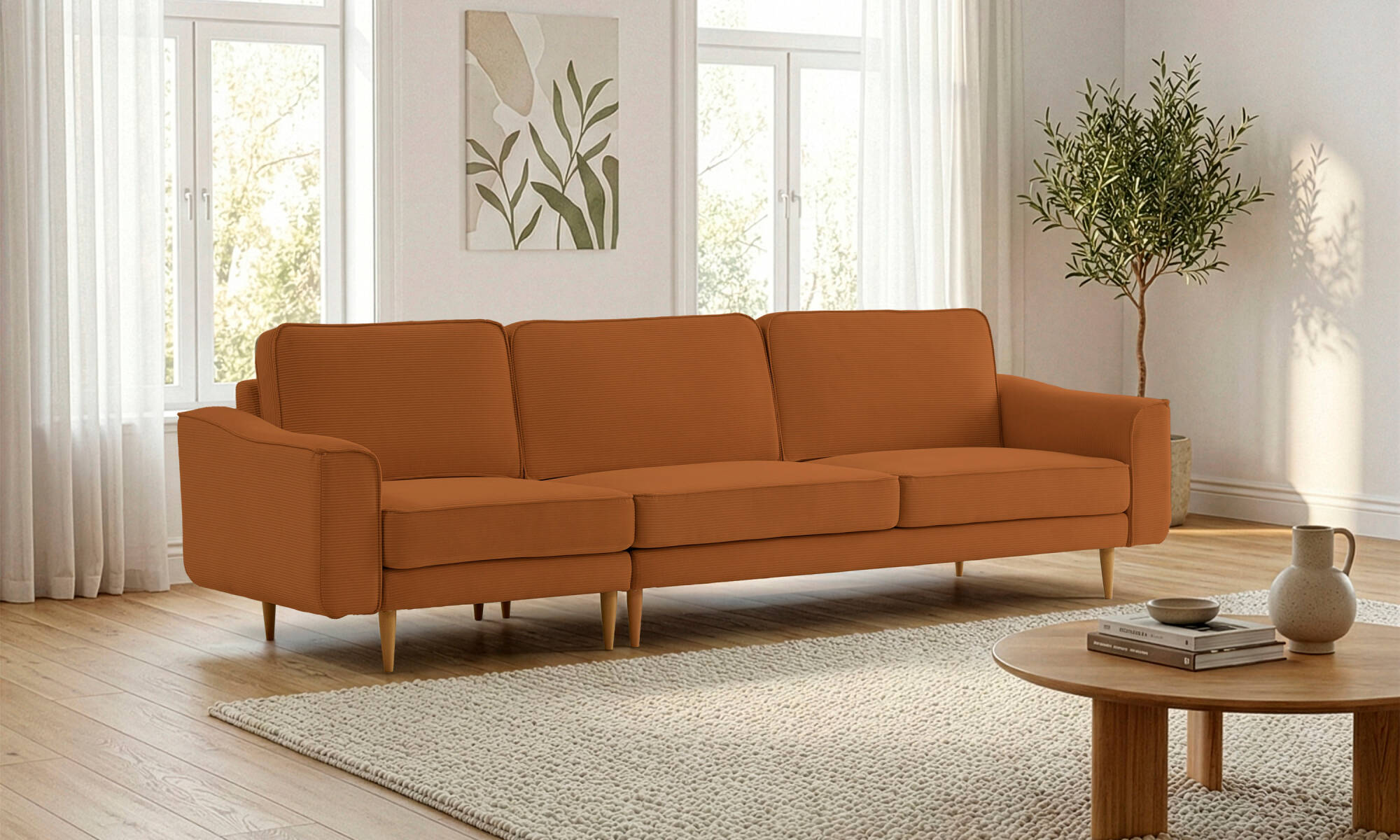 Lotus Dörtlü - Fitilli Kadife - 2