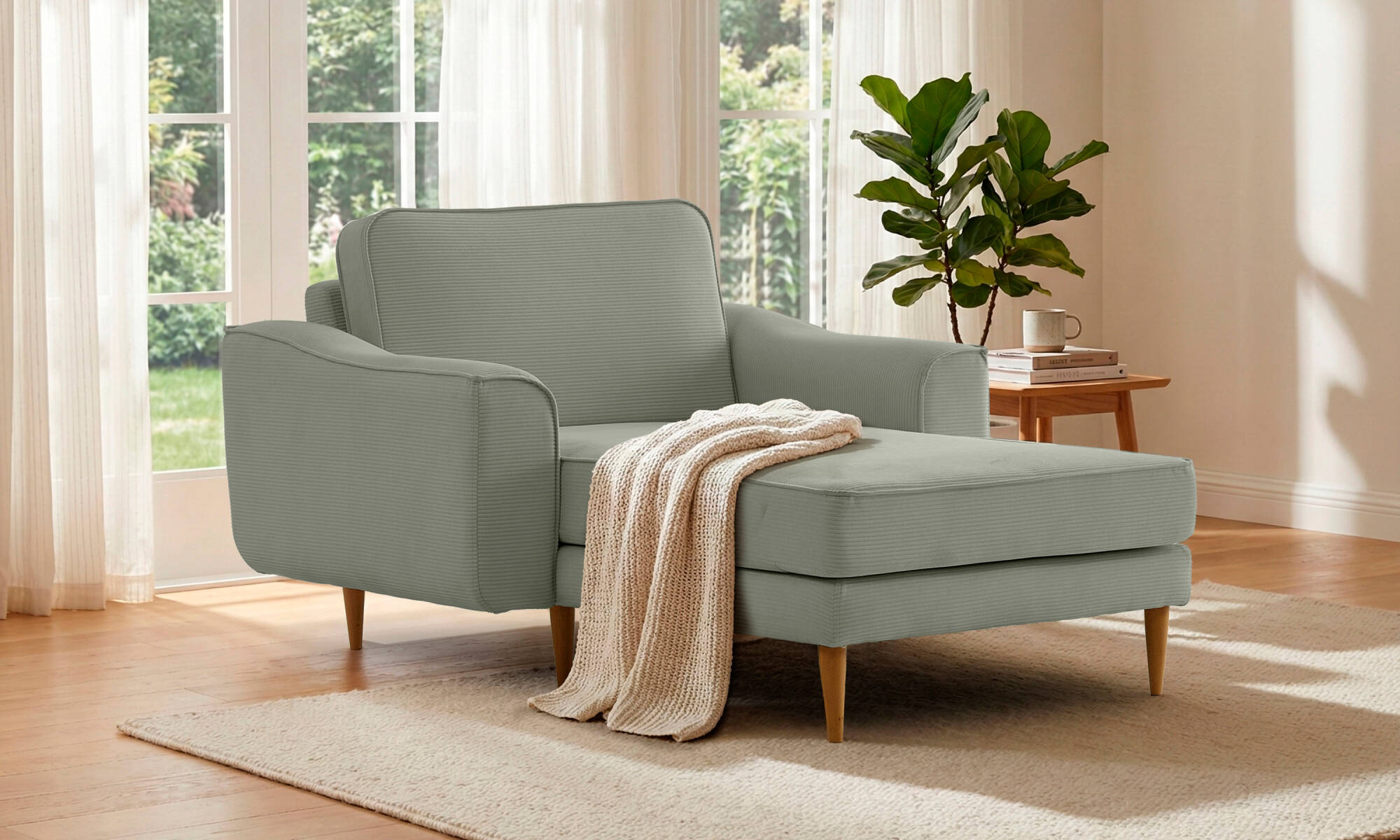 Lotus Sadece Uzanmalı - Fitilli Kadife - 2