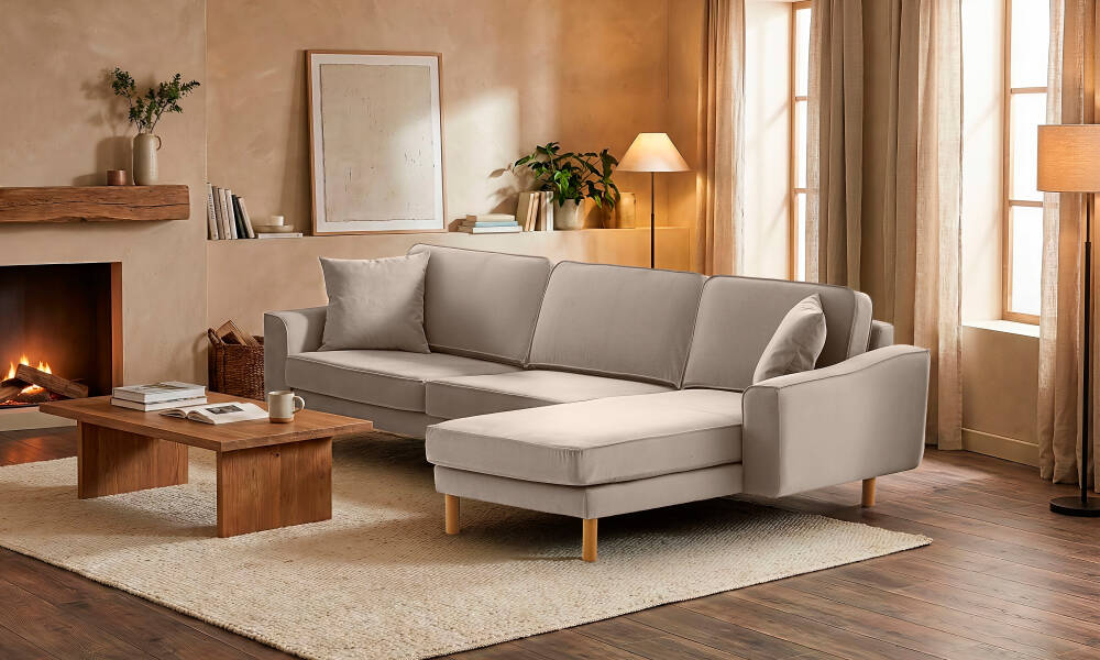 Lotus Üçlü Uzanmalı - Kadife (1)