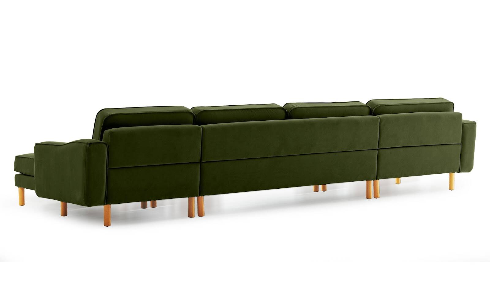 Lotus DortluUzanmali Kadife Yesil Silindir AcikCeviz - 4