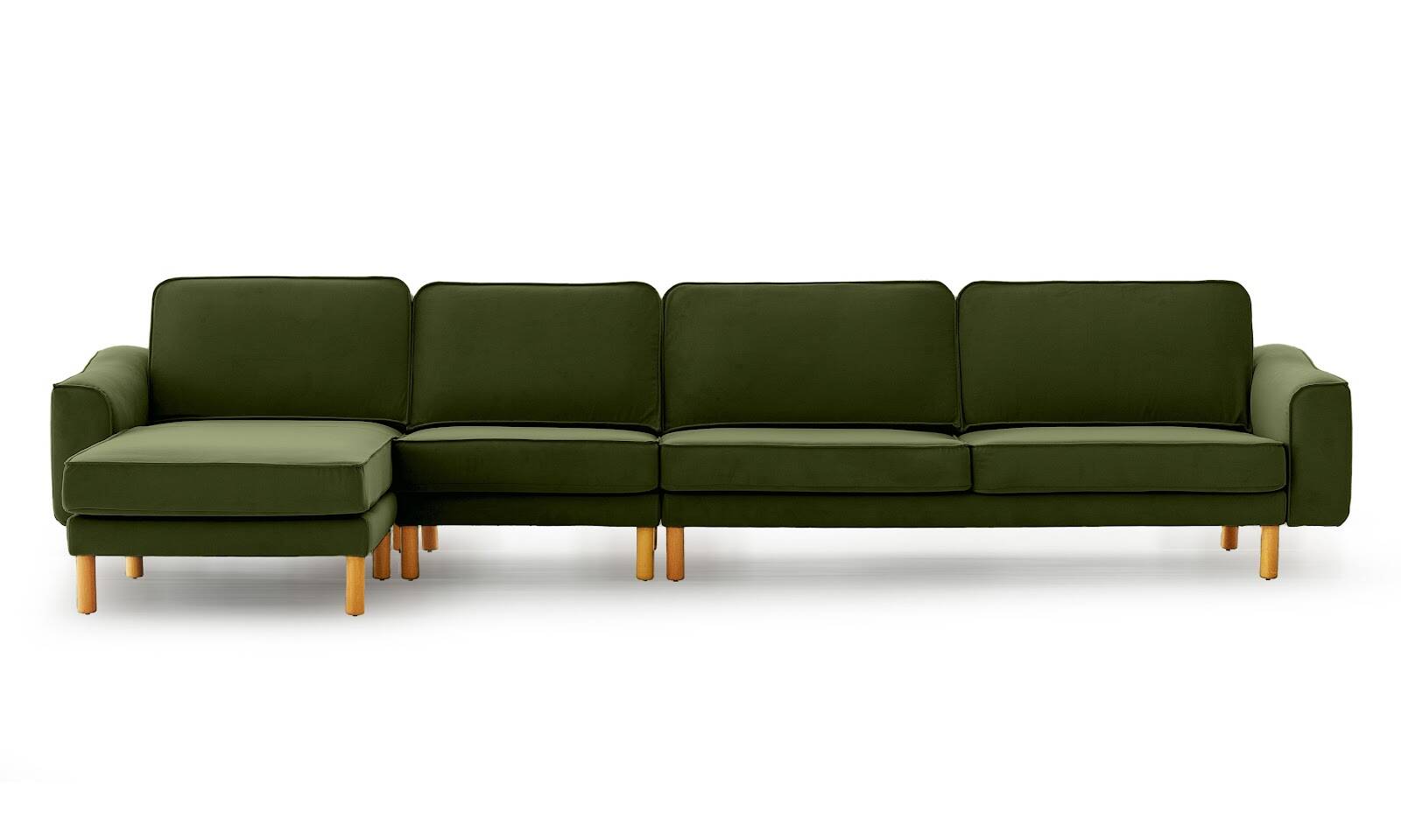 Lotus DortluUzanmali Kadife Yesil Silindir AcikCeviz - 1