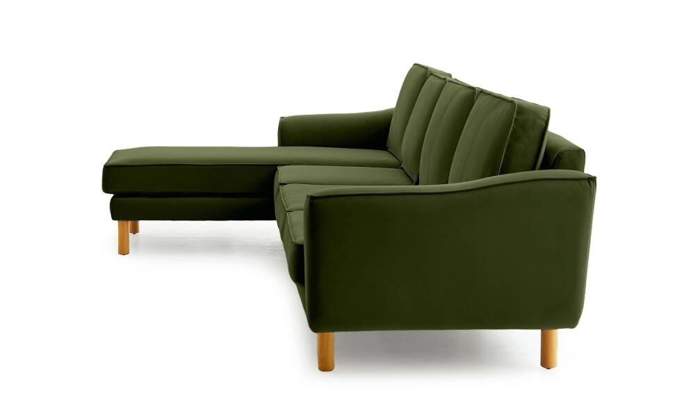 Lotus DortluUzanmali Kadife Yesil Silindir AcikCeviz - 3