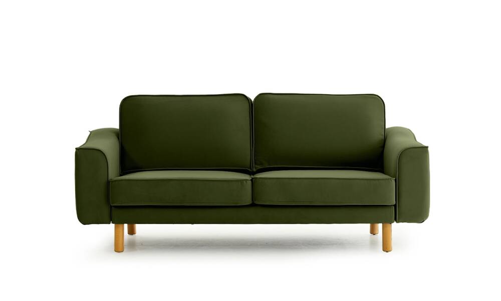 Lotus Ikili Kadife Yesil Silindir AcikCeviz