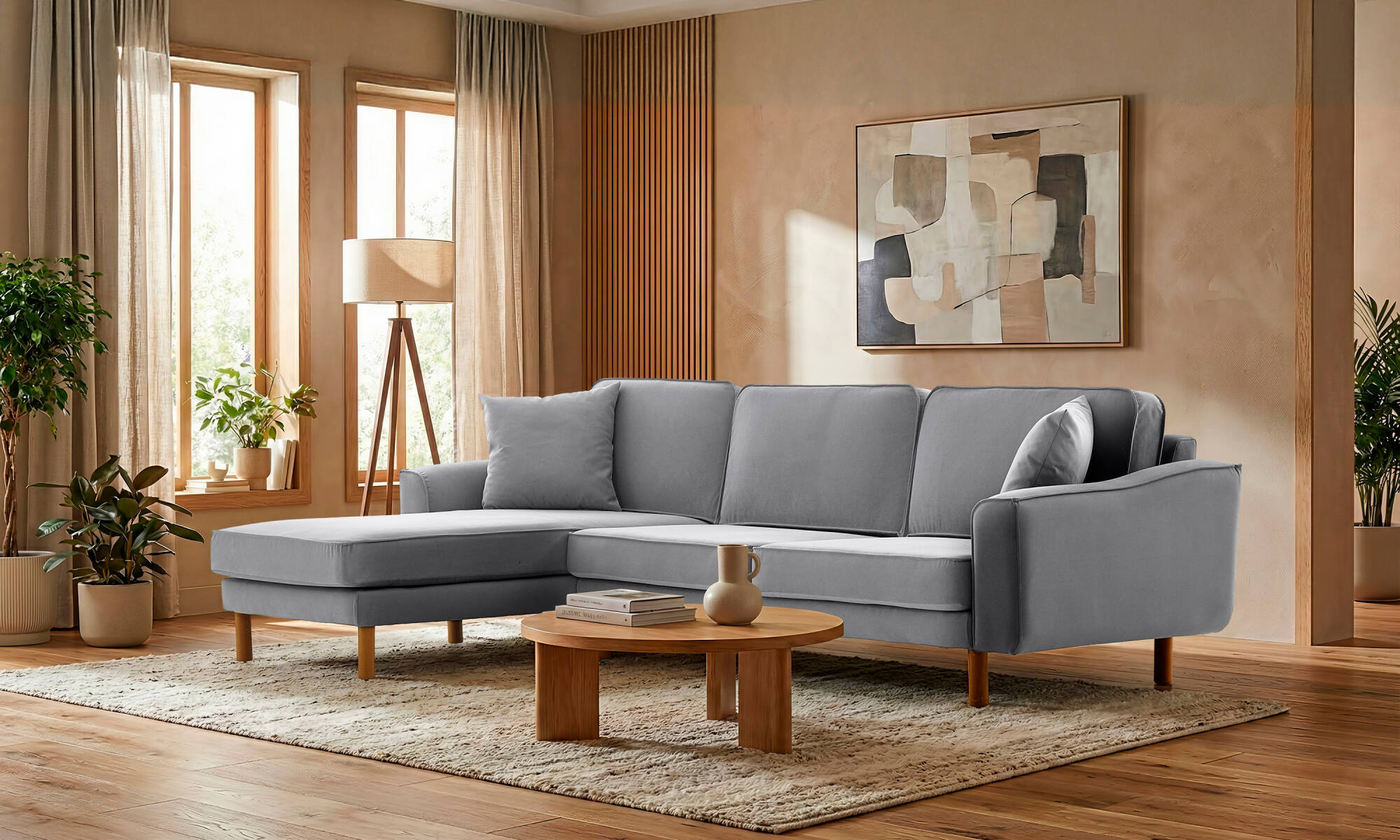 Lotus Üçlü Uzanmalı - Kadife - 2