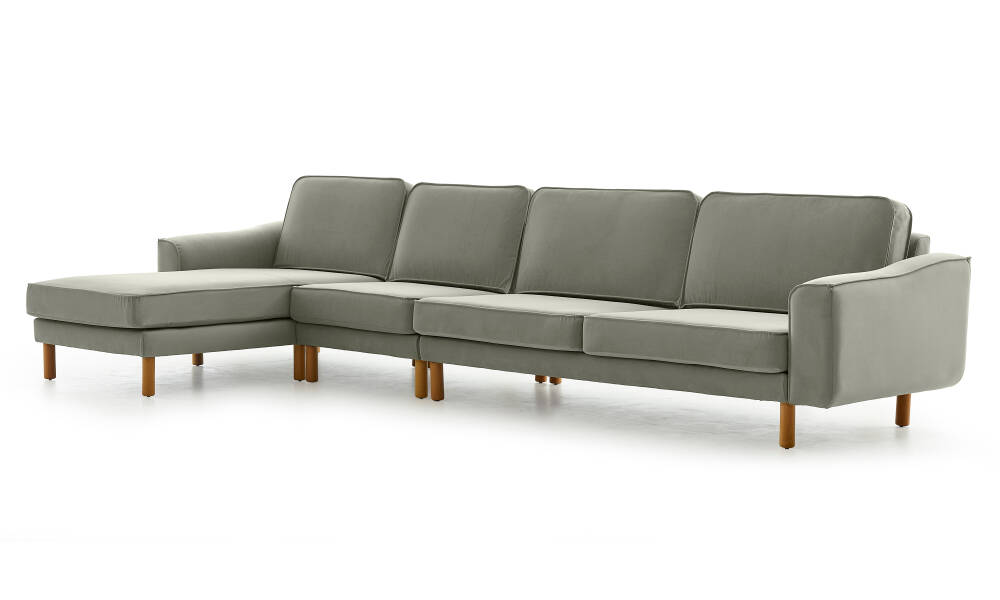 Lotus Dörtlü Uzanmalı - Kadife - 3