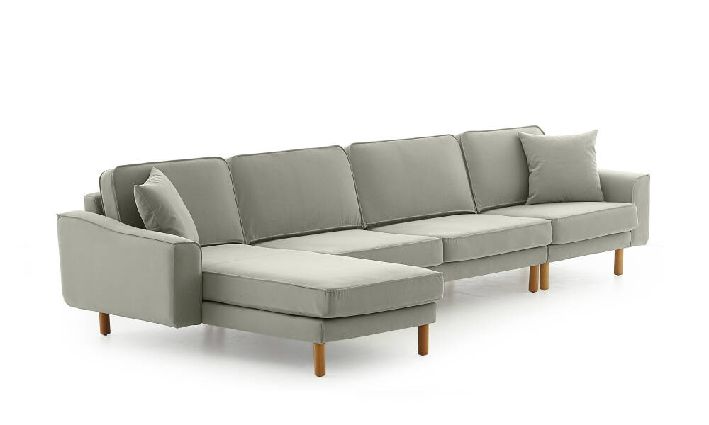 Lotus Dörtlü Uzanmalı - Kadife - 6