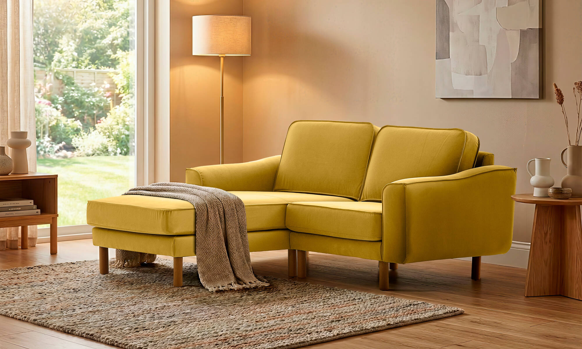 Lotus Tekli Uzanmalı - Kadife - 2