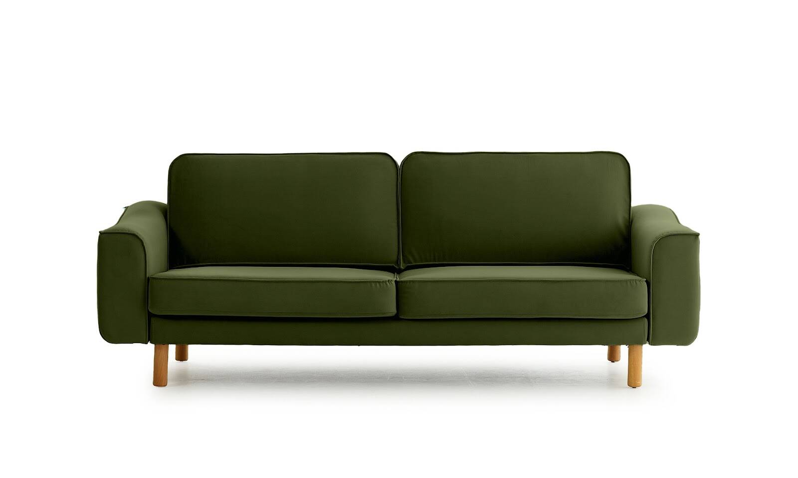 Lotus Uclu Kadife Yesil Silindir KoyuCeviz - 1