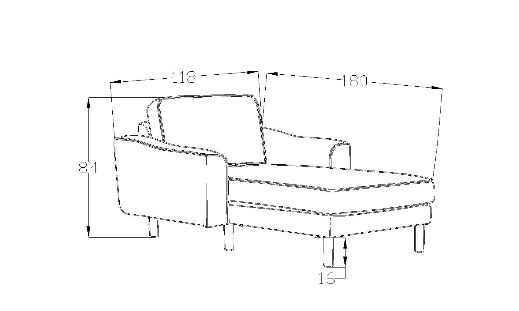 Lotus Sadece Uzanmalı - Fitilli Kadife - 4