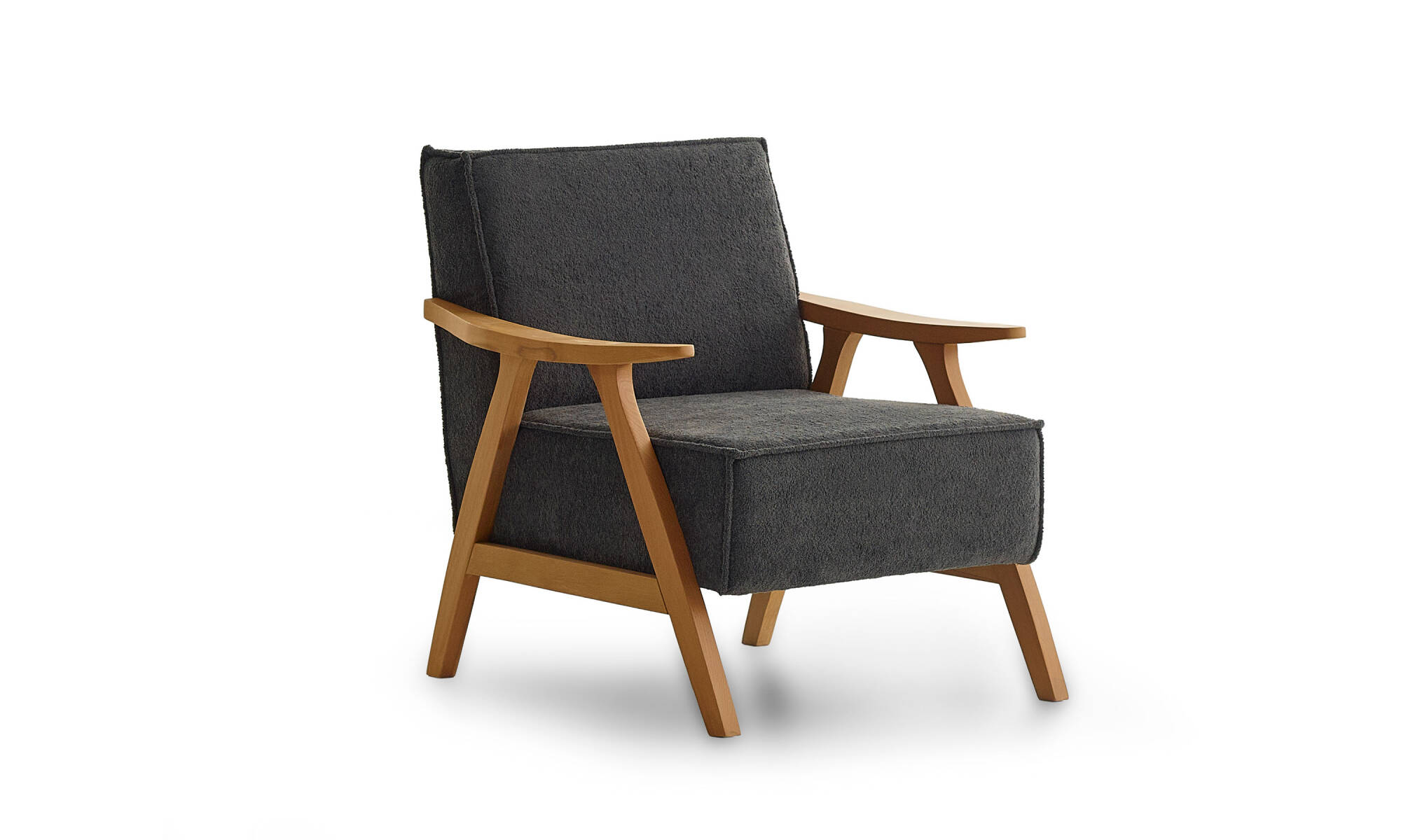 Mono Berjer Bukle Antrasit Açık ceviz - 1