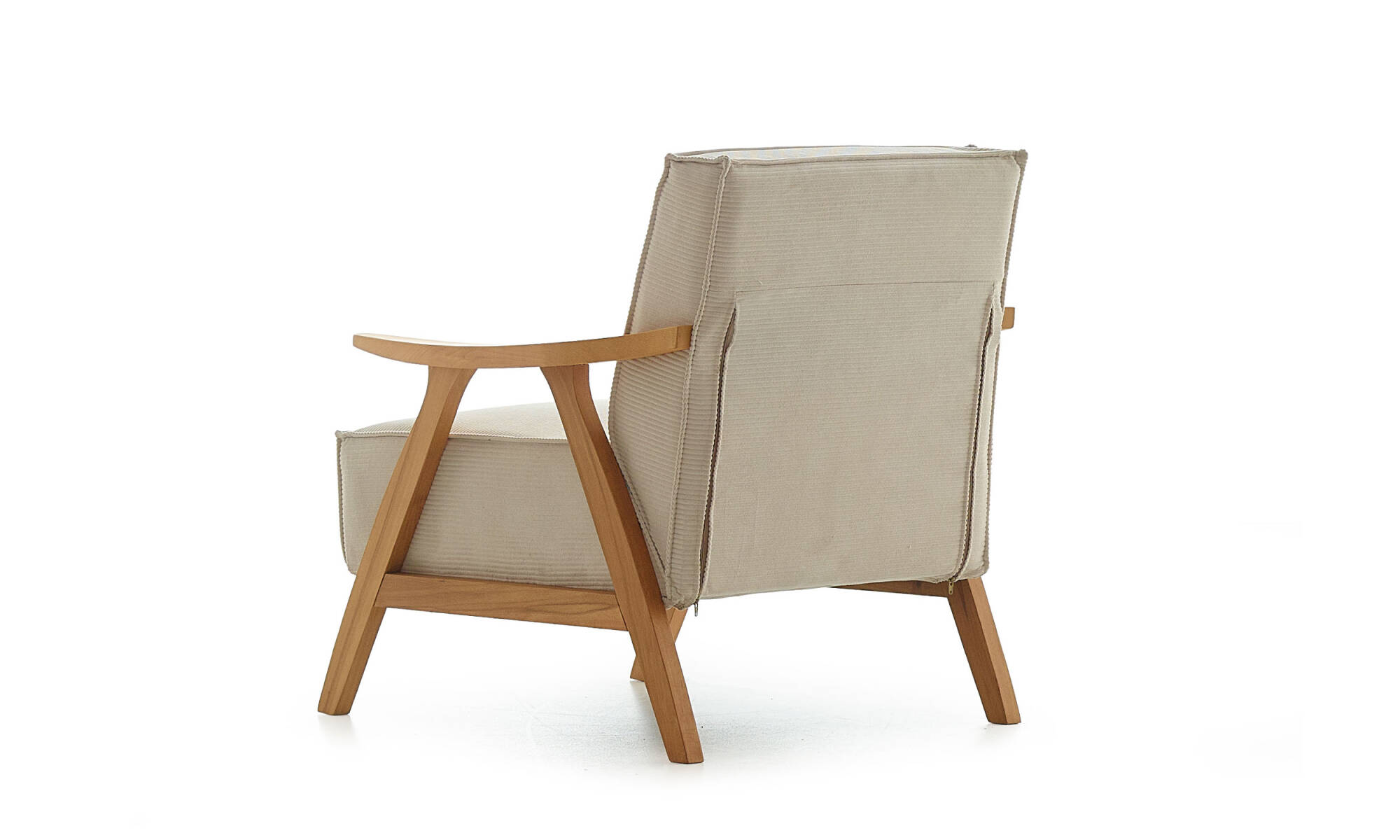 Mono Berjer Fitilli Kadife Krem Açık ceviz - 3