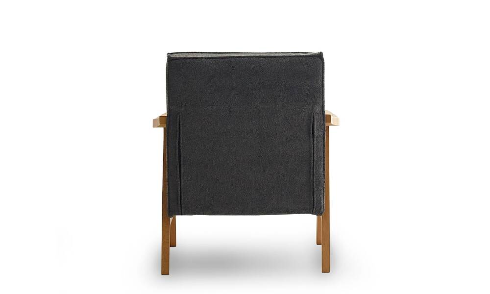 Mono Bukle Antrasit Kol Açık Ceviz - 4