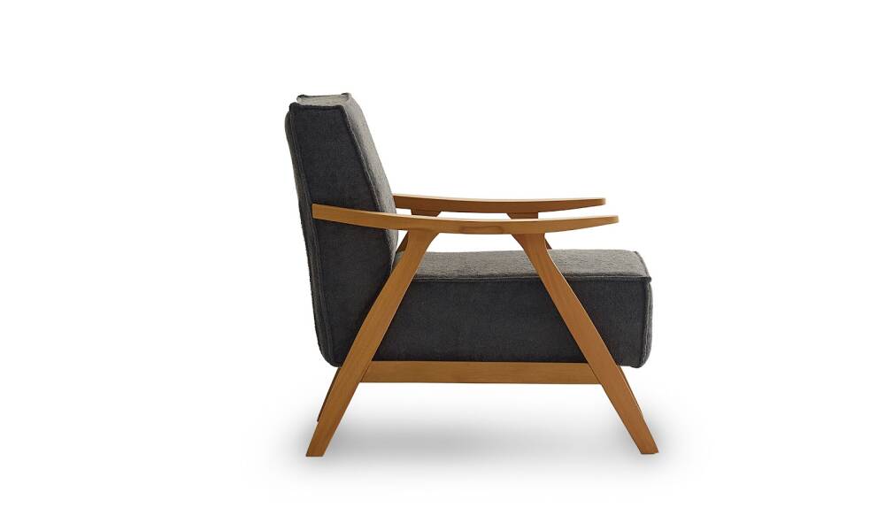 Mono Bukle Antrasit Kol Açık Ceviz (1)