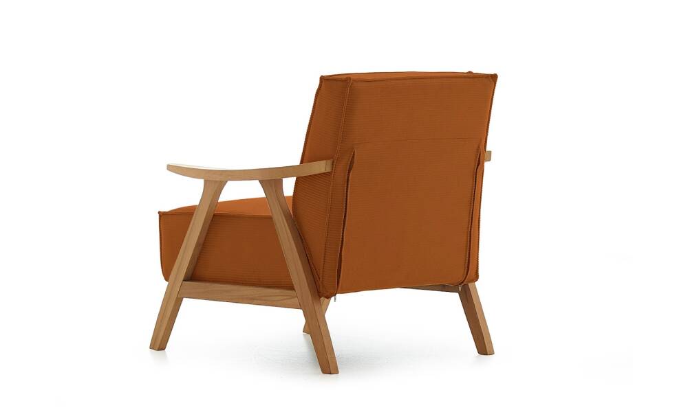 Mono Fitilli Kadife Kiremit Kol Açık Ceviz - 4