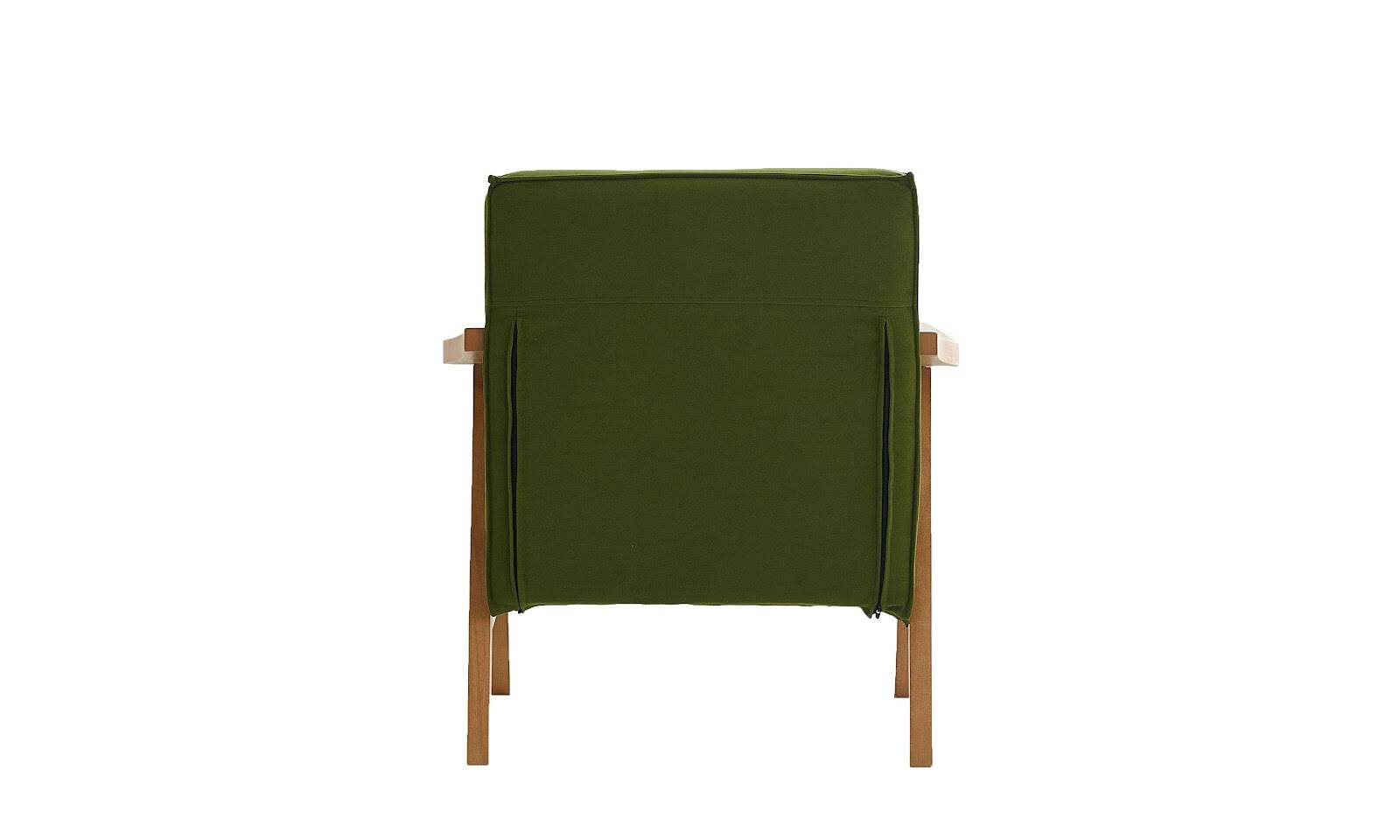 Mono Kadife Yeşil Kol Açık Ceviz - 4