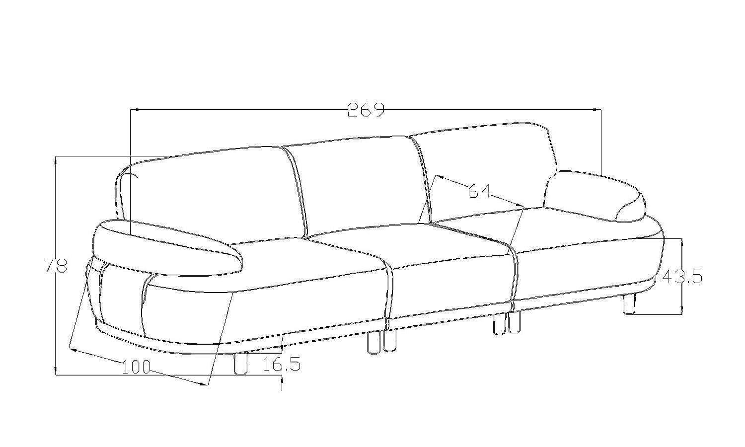 Ölçüler - Sora Üçlü Large